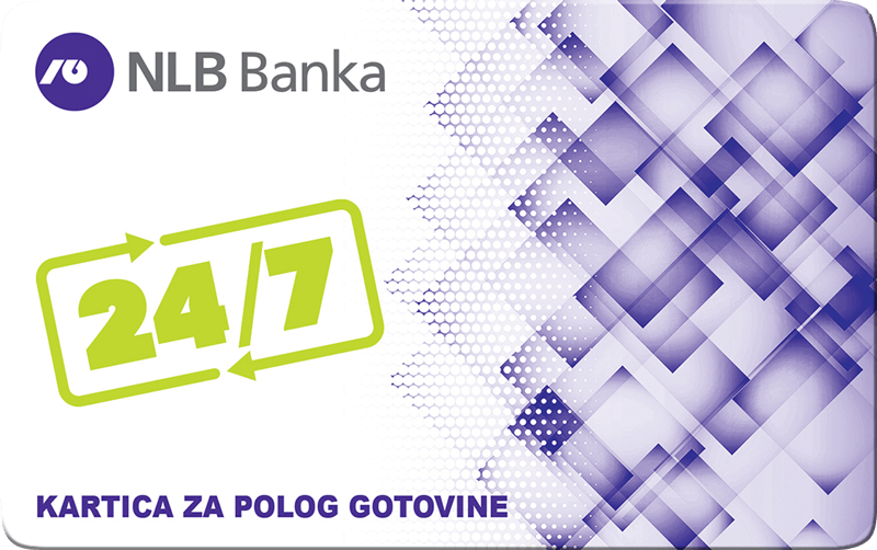 NLB Banka kartica za polog gotovine NLB Banka kartica za polog gotovine