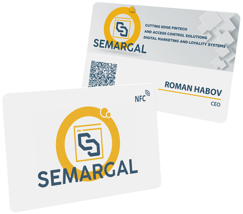 Prilagodzena Digitalna NFC Vizit Kartica Semargal