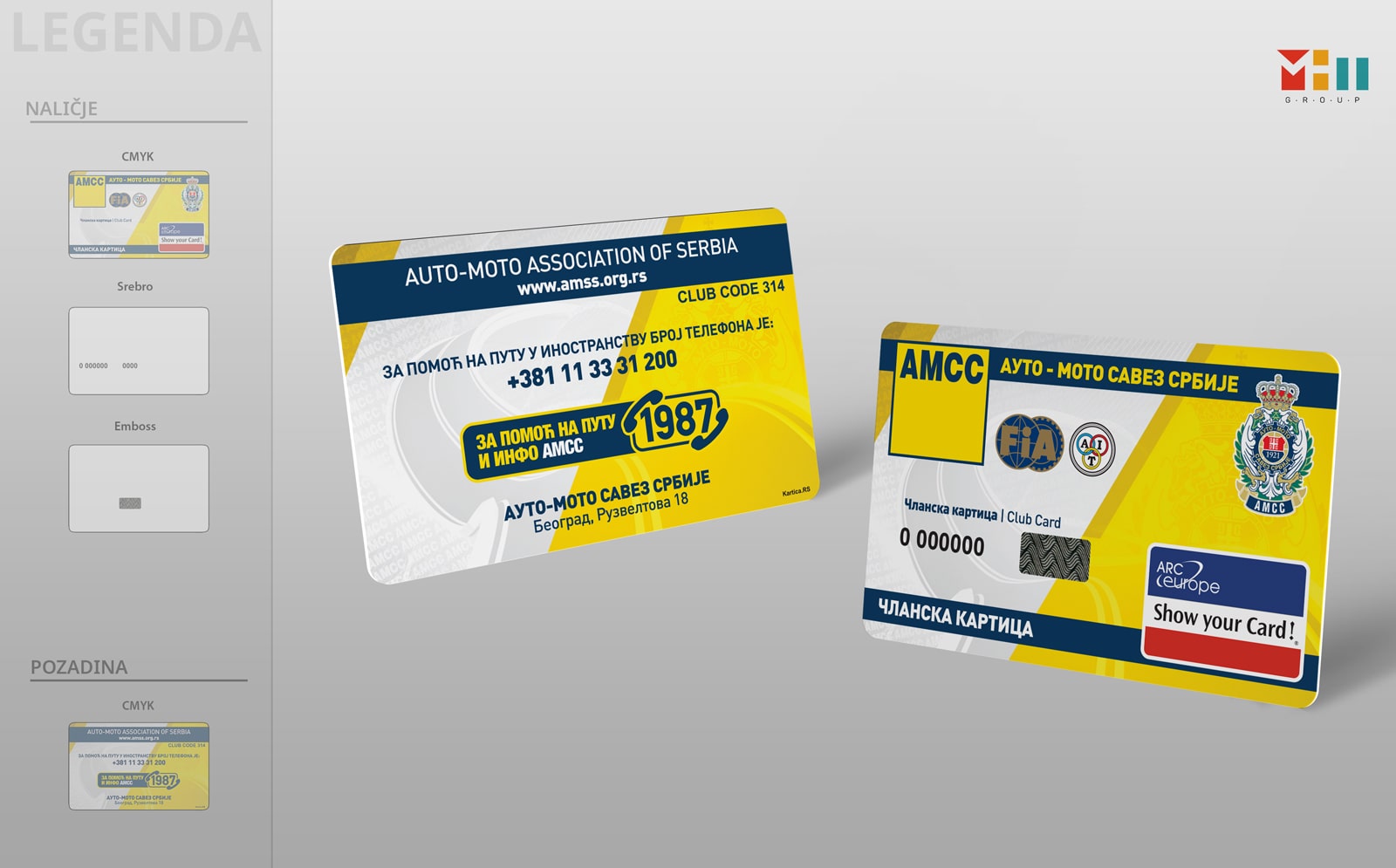 Članska Kartica AMSS Izrada i dizajn clanskih kartica