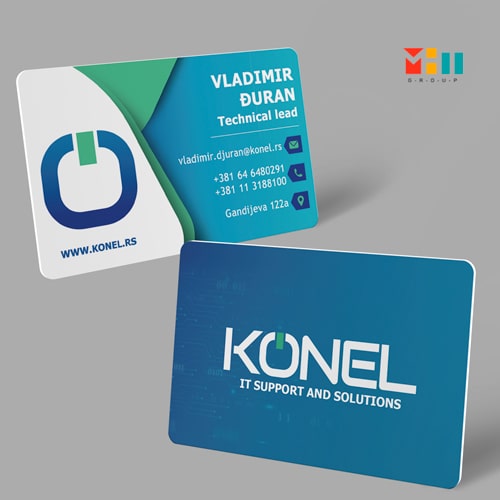 Dizajn Plasticna Vizit Kartica Konel Min
