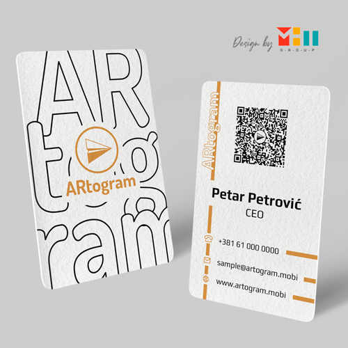 Dizajn Plasticne Vizit Kartice Artogram