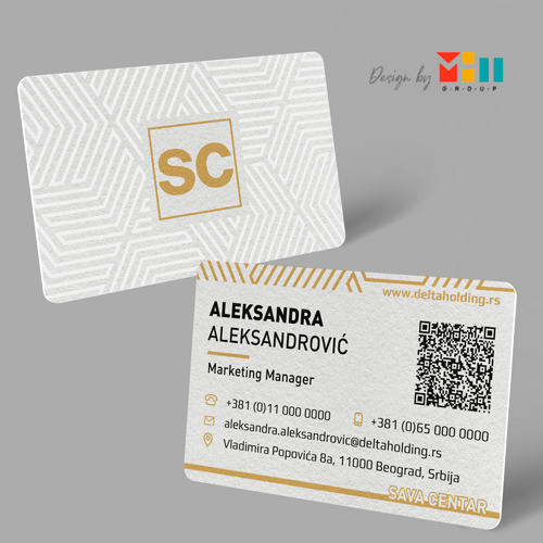 Dizajn Plasticne Vizit Kartice Sava Centar