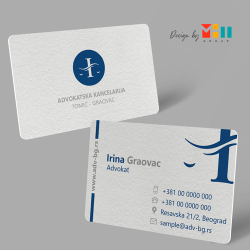 Dizajn plasticne vizit kartice Tomic Graovac