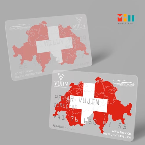 Providna vizit karta, pozirna Kartica Govtravel