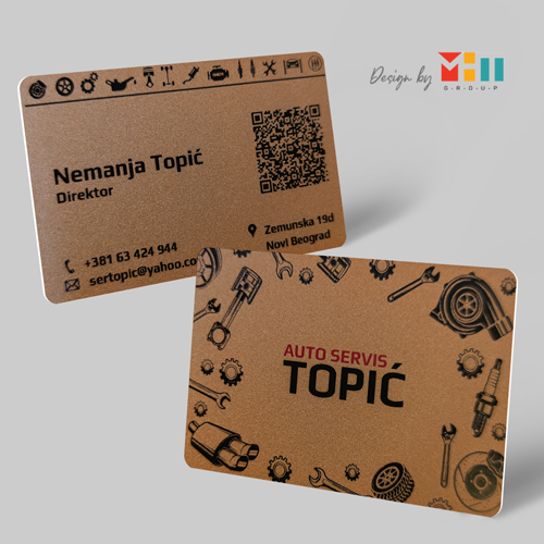 Dizajn Plasticnih Vizit Kartica Auto Servis