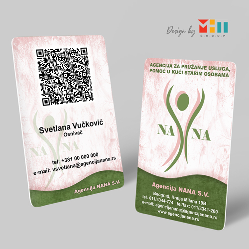 Dizajn Plasticnih Vizit Kartica Nana