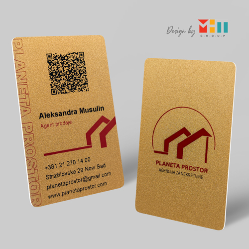 Dizajn Plasticnih Vizit Kartica Planeta Prostor