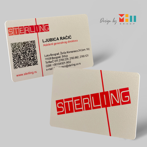 Dizajn Plasticnih Vizit Kartica Sterling