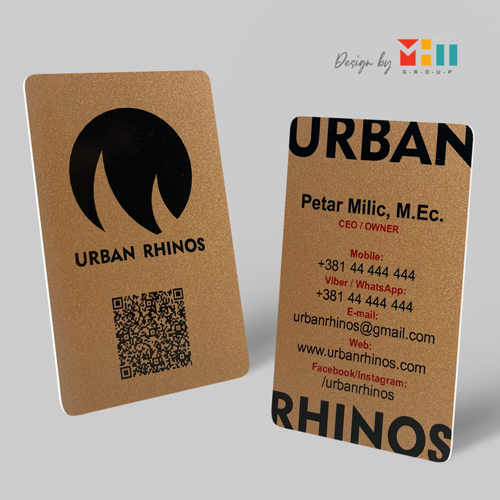 Dizajn Plasticnih Vizit Kartica Urban Rhinos