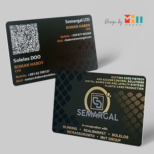 Dizajn plasticnе vizit karticе Semargal
